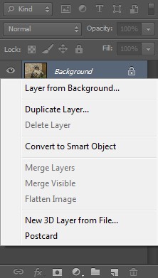 After you’ve loaded the image in Photoshop, you can turn it into a new layer.